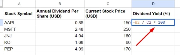 How to Get Dividend Yield in Google Sheets (Easiest Way in 2024)